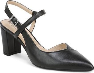 Life Stride Raelynn Slingback Half dOrsay Pointed Toe Pump in Black at Nordstrom, Size 7.5