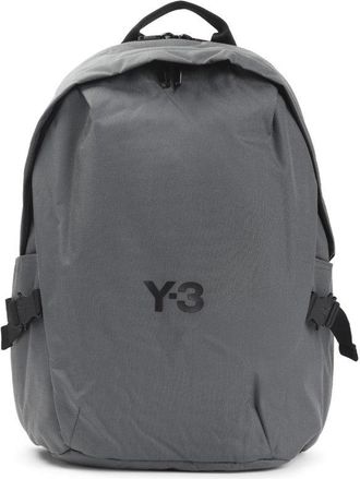 Yohji Yamamoto Granite Grey Polyamide Y-3 Backpack With Adjustable Straps