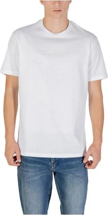 A|X Armani Exchange Casual Shirts - Heren - T-shirts - Wit - 2XL - Tops
