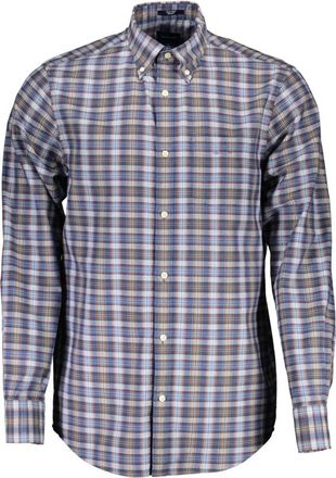 GANT Blauw Overhemd met Lange Mouwen - Heren - Casual Overhemden - Blauw - S - Overhemden
