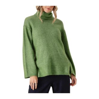 Moss Copenhagen Groene Pullover Trui Stijlvol Comfort - Dames - Coltruien - Groen - S/M - Truien & Vesten