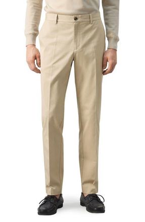 Mango Dublino Slim Fit Chinos in Beige at Nordstrom, Size 36