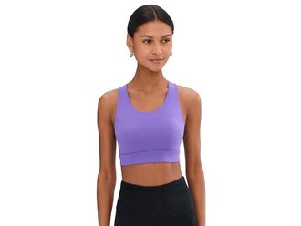 Brooks Luxe Pocket Bra Womens Bra Violet : 2XL (40 A-D), Polyester/Spandex