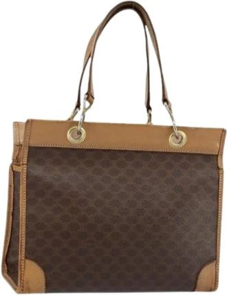 Celine Pre-owned Canvas Handtas - Dames - Vintage Handtas - Bruin - ONE Size - Vintage