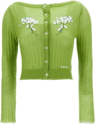 Shushu/Tong Mwdfto 30 Sup 813 Vest - Dames - Vesten - Groen - S - Wol - Truien & Vesten