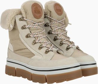 Pajar Womens Pajar Womens Henta Lace Up Waterproof Snow Boots - Cream/Brown - Size: 5