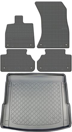 OEM Audi Q5 Ii Fy Suv Desde Enero De 2017. Juego De Alfombrillas De Goma Para Coche + Alfombrilla Para Maletero