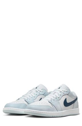 Nike Jordan Air Jordan 1 Low Basketball Sneaker in Aura/Squadron Blue at Nordstrom, Size 7.5