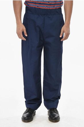 Laneus Baggy Cotton Trousers With Elastic Waist size 48
