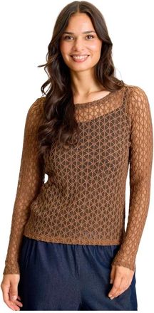 In Front Top - - Tops - Donna - Marrone - XL
