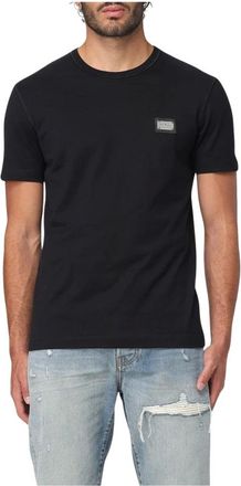 Dolce & Gabbana T-Shirts, male, Black, S, Classic Fit Short Sleeve Basic Casual T-Shirt