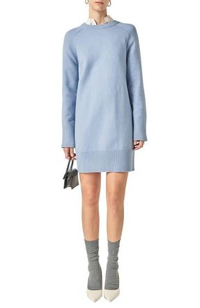 English Factory Crew Sweater Dress in Slate Blue at Nordstrom, Size X-Small