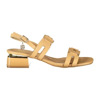 Laura Biagiotti Sandal with adjustable ankle strap - female - Laura Biagiotti - High Heel Sandals - Beige - 3 UK - Shoes