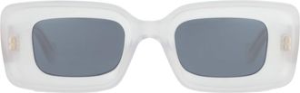 Loewe Smoke Mirror Rectangular Ladies Sunglasses LW40101I 25C 46