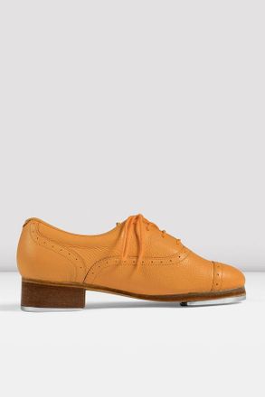 Bloch BLOCH Ladies Jason Samuels Smith Pebble Leather Tap Shoes, Orange Pebble Leather