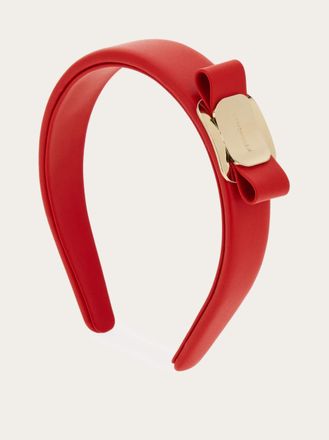 Ferragamo Women Vara Plate headband Red