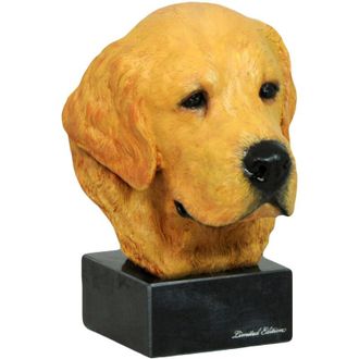 OEM Golden Retriever - Estatuilla Pintada, Figura, Realizada Por El Artista, Marca Art-dog