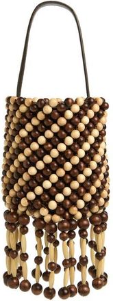 Paco Rabanne Sac &Agrave; Main Beaded Shoulder Bag in Brown/gold at Nordstrom