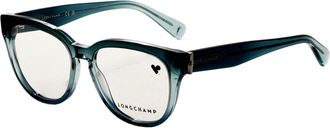 Longchamp Womens Transparent Gradient Petrol 52mm Opticals