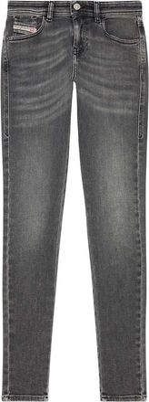 Diesel Grey Skinny Mid Rise Jeans