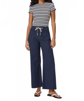 Paige Ari Wide Leg Pants In Vintage Navy Seascape