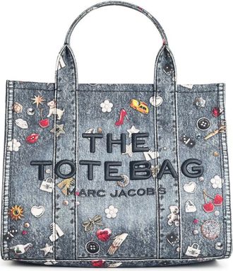 Marc Jacobs Marc Jacobs () Middelgrote draagtas Loeil Trinket Canvas blauwe spijkertas