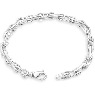 Pompeii3 Mens 14k Gold (41gram) or Platinum (66gram) Link Byzantine Bracelet 8.5