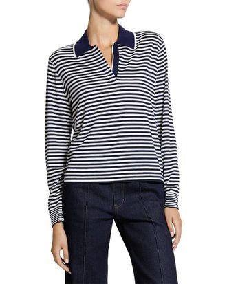 Theory Stripe Boy Wool Sweater