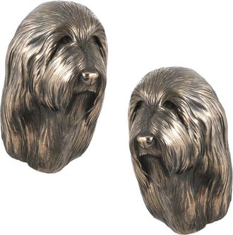 OEM Collie Barbudo, Collie De Las Tierras Altas: Estatuilla De Perro, Busto Colgante, Decoraci&oacute;n &Uacute;nica Para Un Amante De Los Perros De Art-dog