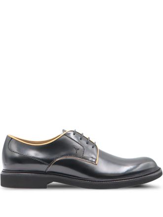 Tod's leather derby shoes - men - Leather/Calf Leather/Rubber - 6.5 - Black