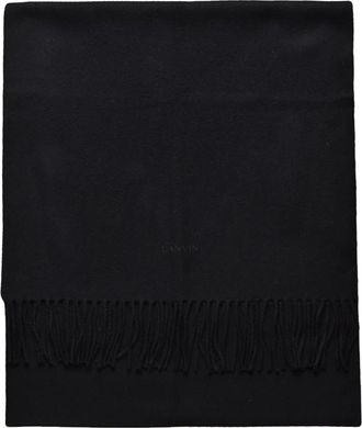 Lanvin Accessoires, Heren, Zwart, ONE Size, Wol, Lanvin sjaal