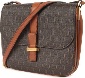 Saint Laurent Brown Pvc Leather Shoulder Bag (Pre-Owned)