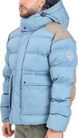 Napapijri Down Jacket Removable Hood - Light Blue