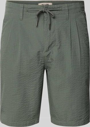 Only & Sons Regular Fit Shorts mit Strukturmuster Modell LEO LIFE in Mittelgrau, Gr&ouml;&szlig;e XXL