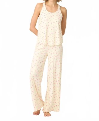 PJ Salvage For The Mama Blooms Long Pj Set In Butter