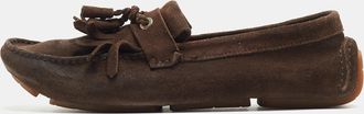 Jimmy Choo London Brown Suede Eaton Loafers