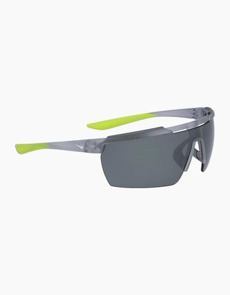 Nike Mens Elite Wrap Sunglasses - Mtgrey Wht Slv - Size: ONE size