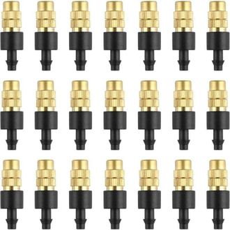 OEM 30 Boquillas De Lat&oacute;n Para Pulverizaci&oacute;n, Boquillas Atomizadoras Ajustables, Boquillas De Cobre Para Riego Por Goteo, Aspersores Microatomizadores De 