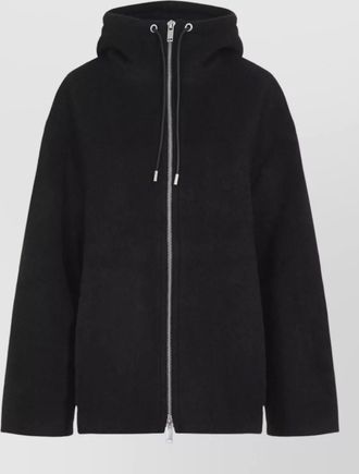 STUDIO NICHOLSON brushed hooded oversized coat
