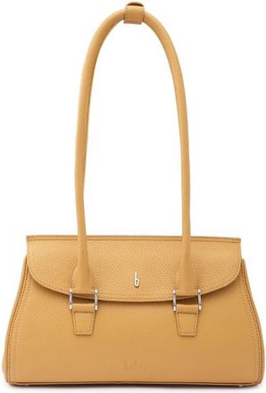 Behno Coco Baguette Pebble Leather Shoulder Bag in Bisque at Nordstrom