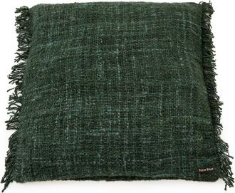 Bazar Bizar Funda de coj&iacute;n de algod&oacute;n en verde 60x60x10 cm