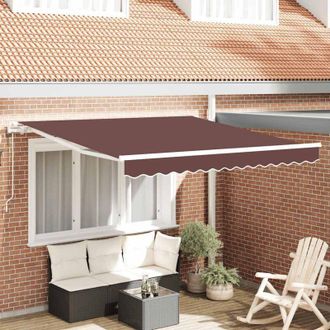 vidaXL Toldo Retr&aacute;ctil Autom&aacute;tico Burdeos 300x250 Cm Vidaxl