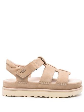 UGG Goldenstar Sandalen aus Wildleder - Nude
