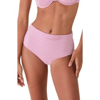 Andie Swim High Waist Bikini Bottoms in Bloom at Nordstrom, Size X-Large