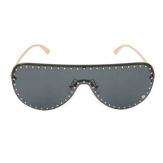 Versace Dark Gray Irregular Ladies Sunglasses VE2230B 100287 45