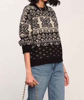 Heartloom Adair Sweater In Black/white