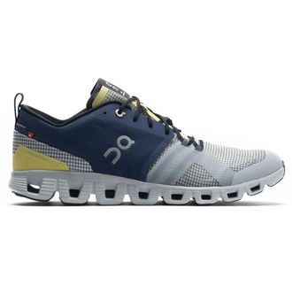 On Cloud X Shift Textile Synthetic Mens Lace Up Trainers - Denim White - Size:UK 11.5