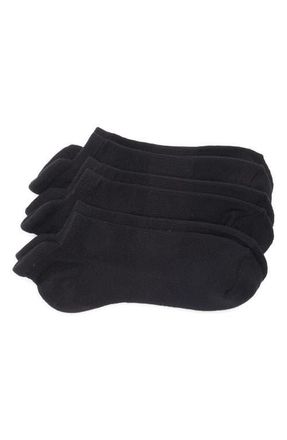 Nordstrom 3-Pack Everyday Tab Quarter Socks in Black at Nordstrom, Size 9
