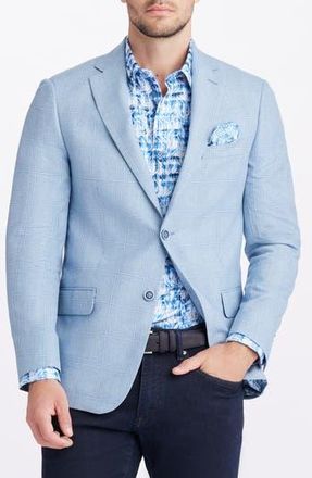 Robert Graham Ariadne Plaid Sport Coat in Light Blue at Nordstrom Rack, Size 46 Regular