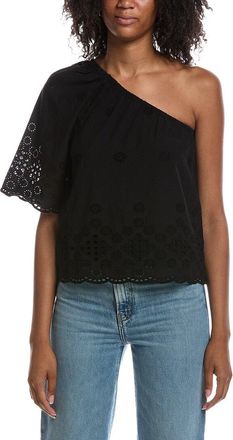 Michael Stars Nash Eyelet One Shoulder Top